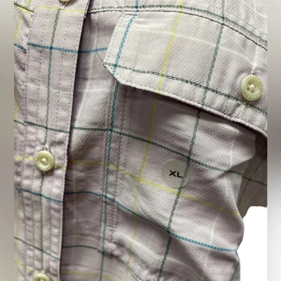 Eddie Bauer Travex Purple  Plaid Long Sleeve Size XL - Picture 4 of 10